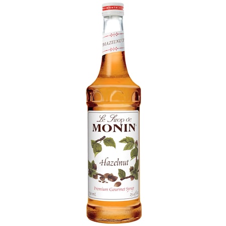 Monin Monin Hazelnut Syrup 750mL Bottle, PK12 M-AR023A